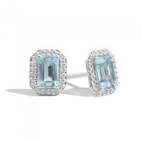 Orecchini Recarlo Donna in Oro bianco Acquamarina E33CC170/AQ